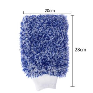 Microfiber wash mitt gloves