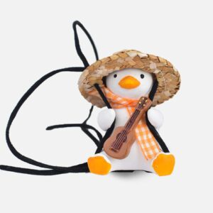 Adorable Swinging Duck Car Rear View Mirror Pendant