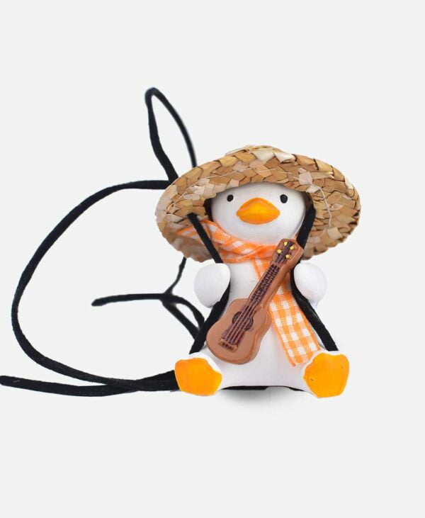 Adorable Swinging Duck Car Rear View Mirror Pendant
